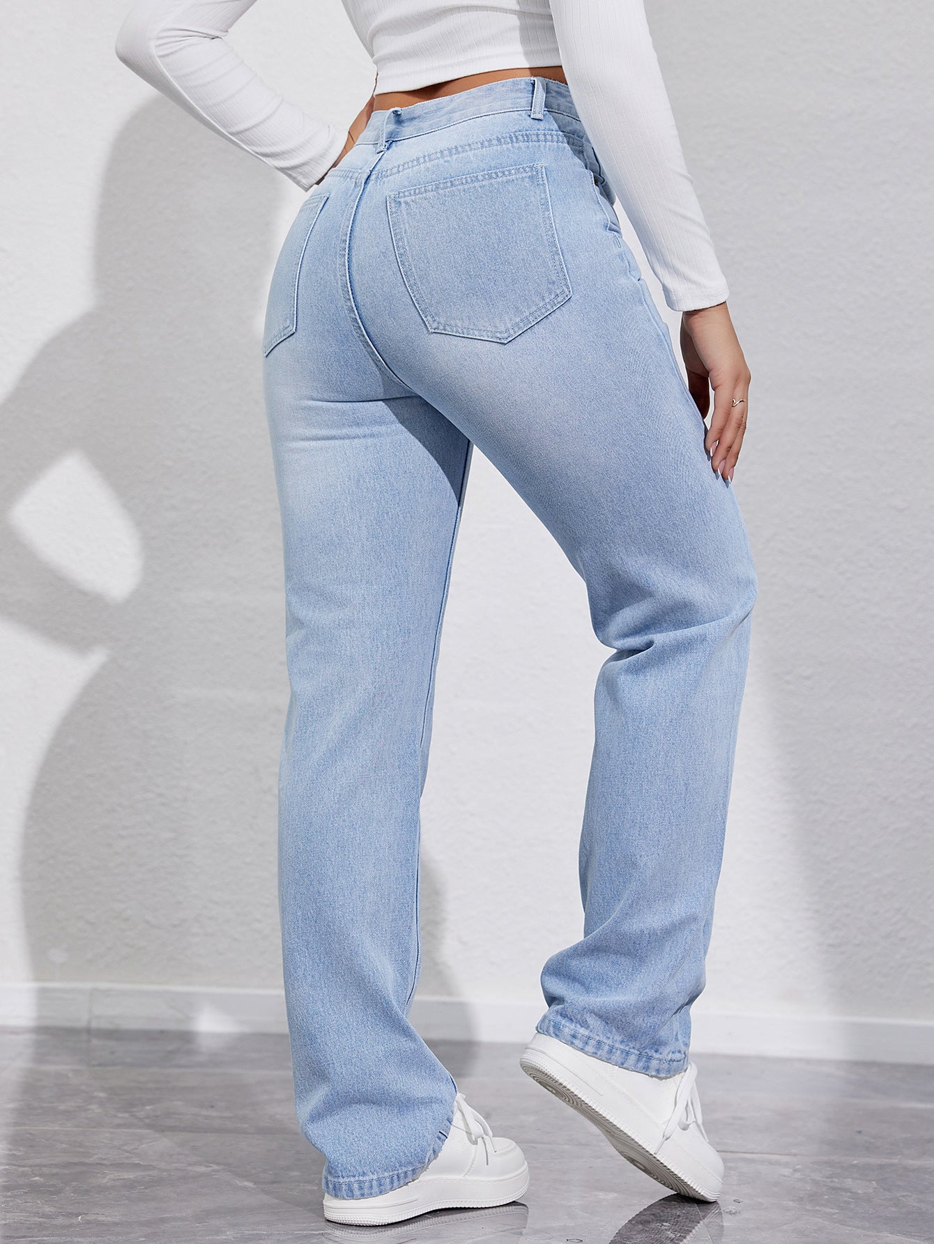 Ashanti - Hoge Taille Slim Rechte Pijp