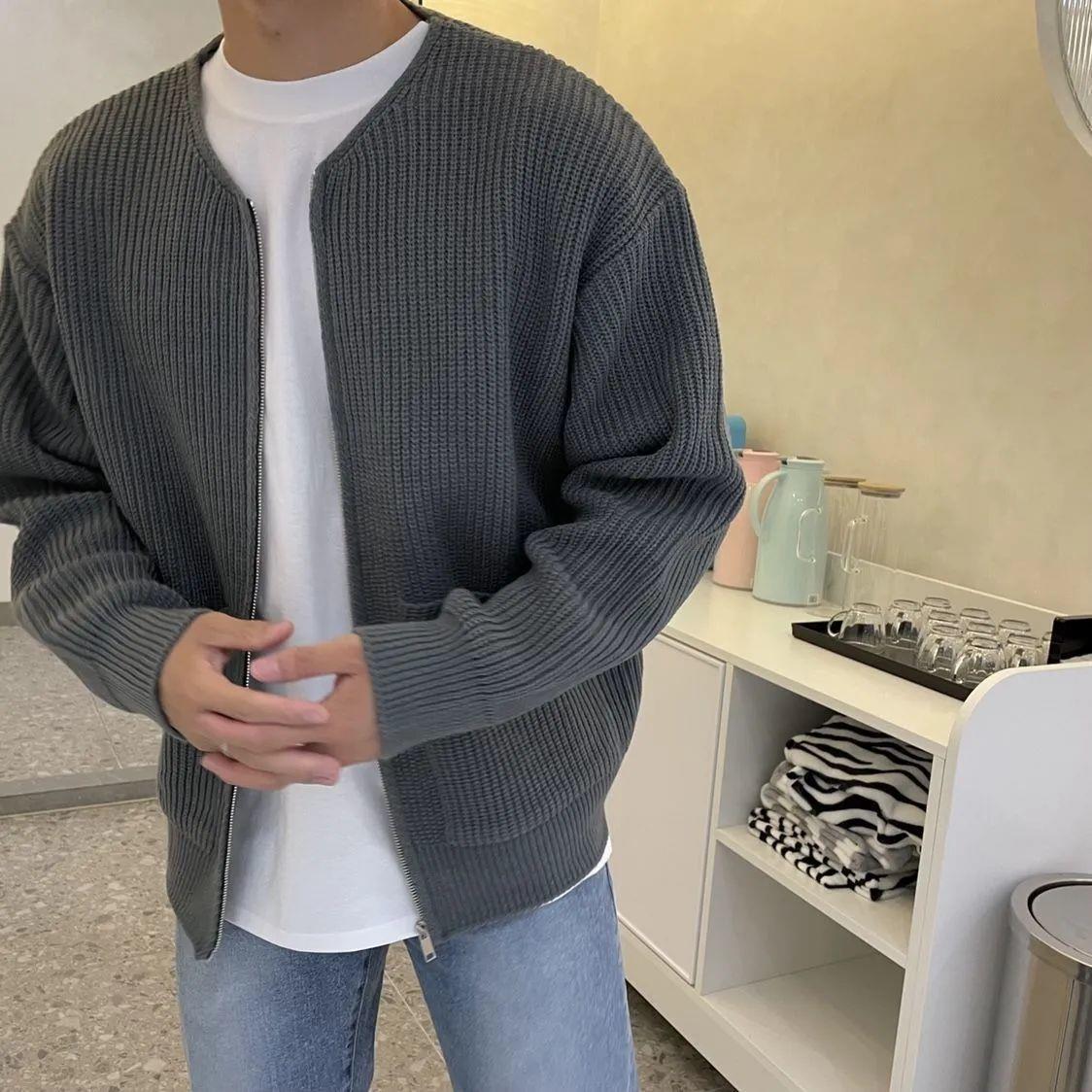 Richard - Gebreide Cardigan met Ritssluiting