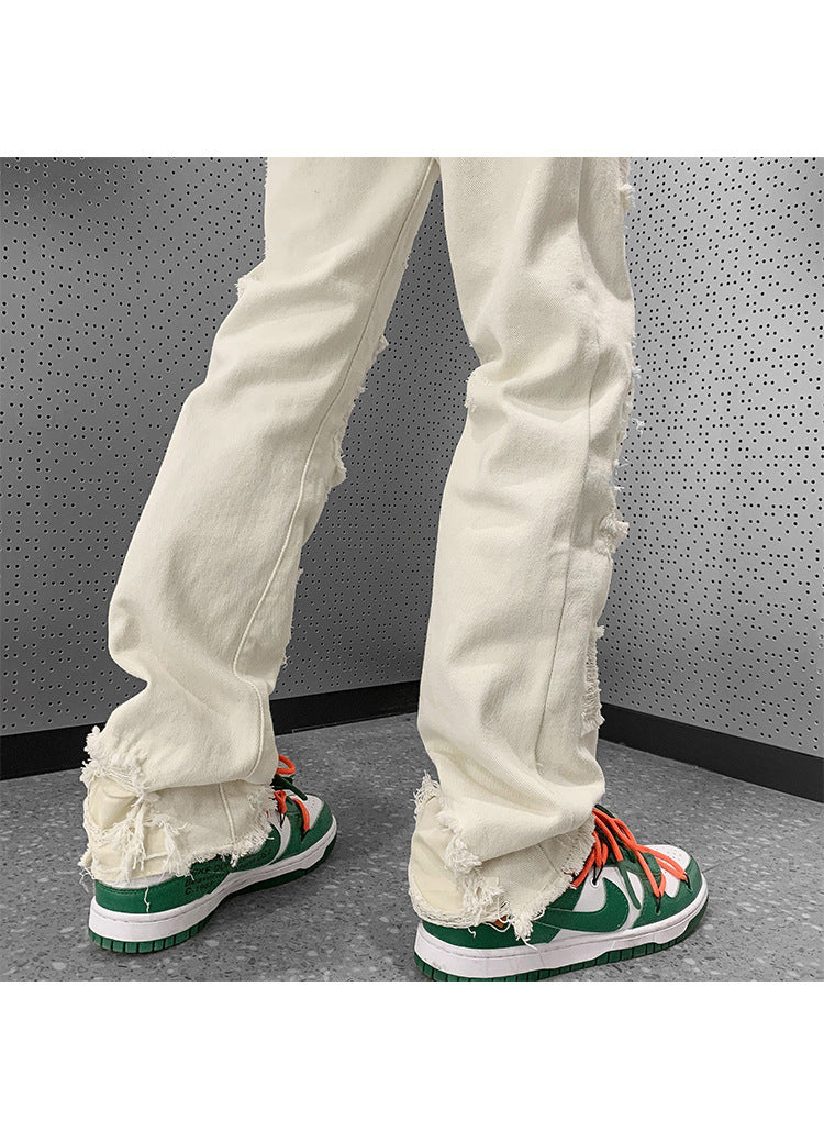 Jaeoh - Slanke Rechte Bootcutbroek