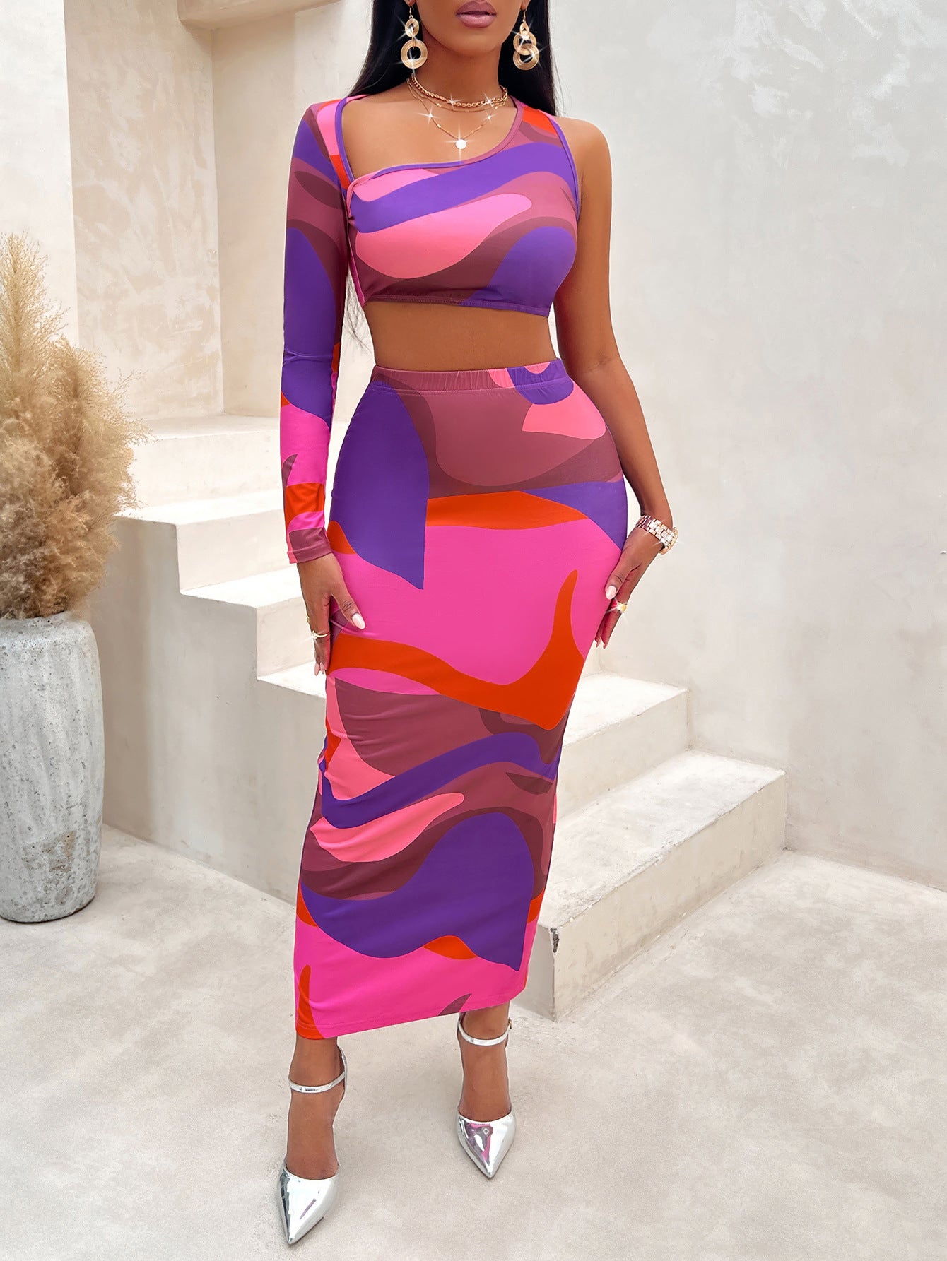 Leilah™ | Bezaubernder One-Shoulder-Rockanzug