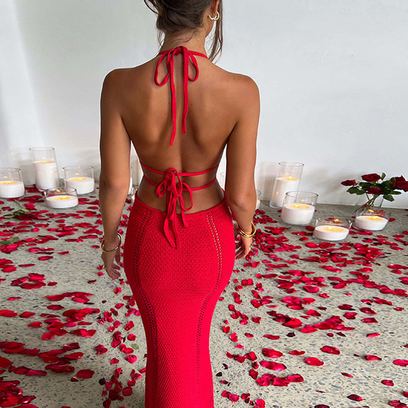 Quesha™ | Sexy Halter Lange Jurk