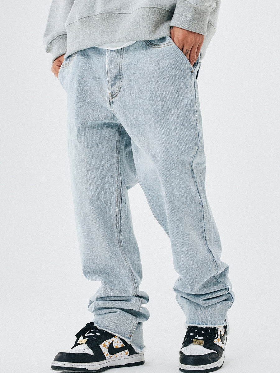 Jelano - Loose Raw Edge Jeans