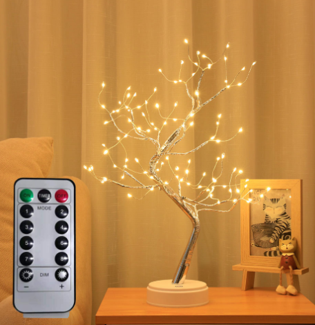 Magische Erleuchtung™ | LED-Kupferdraht-Reisbaumlampe.