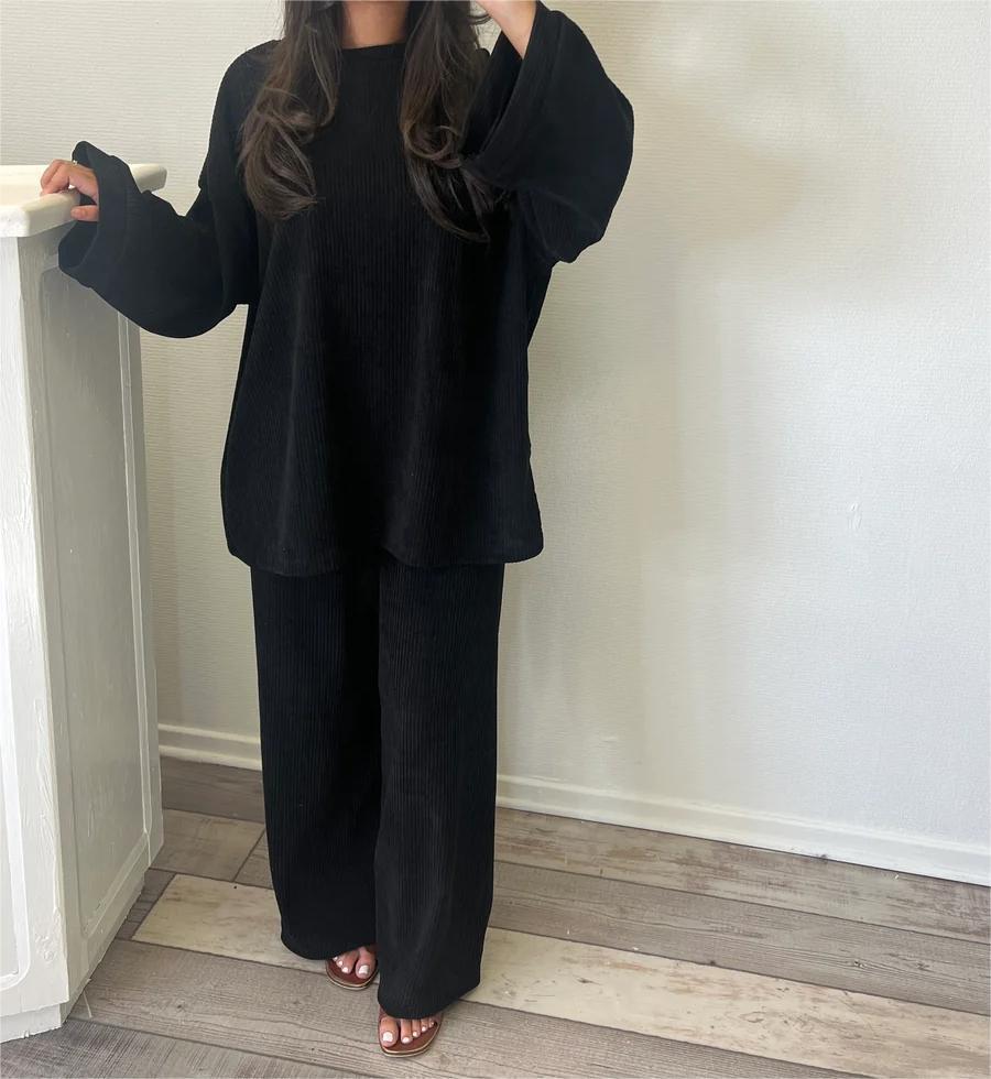 Adelina - Corduroy Tweedelige Broek