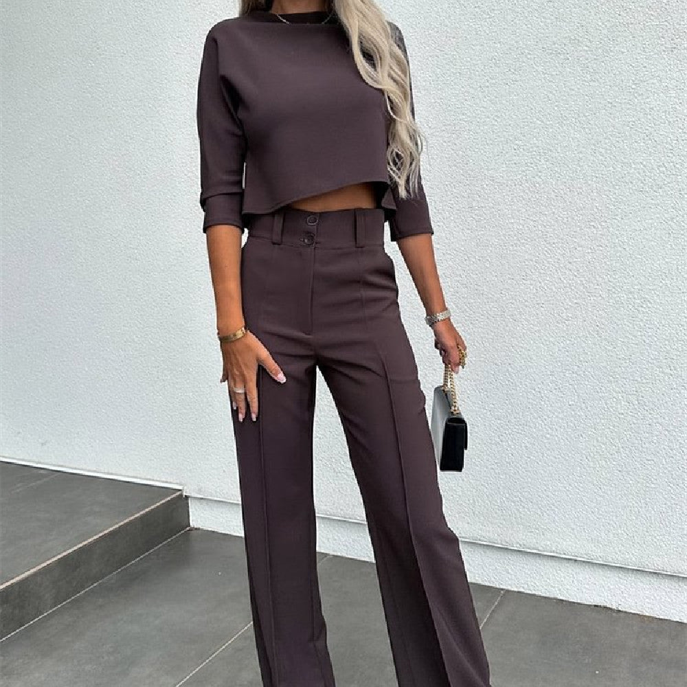 Marleah™ | Oberteil mit hoher Taille und weitem Bein.