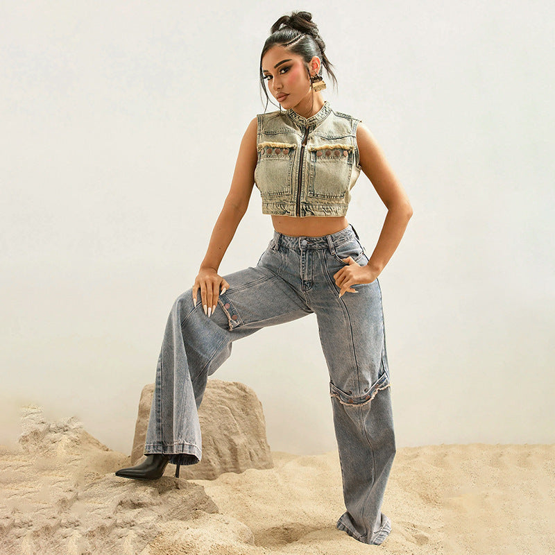 Rowuena - Versleten Jeans
