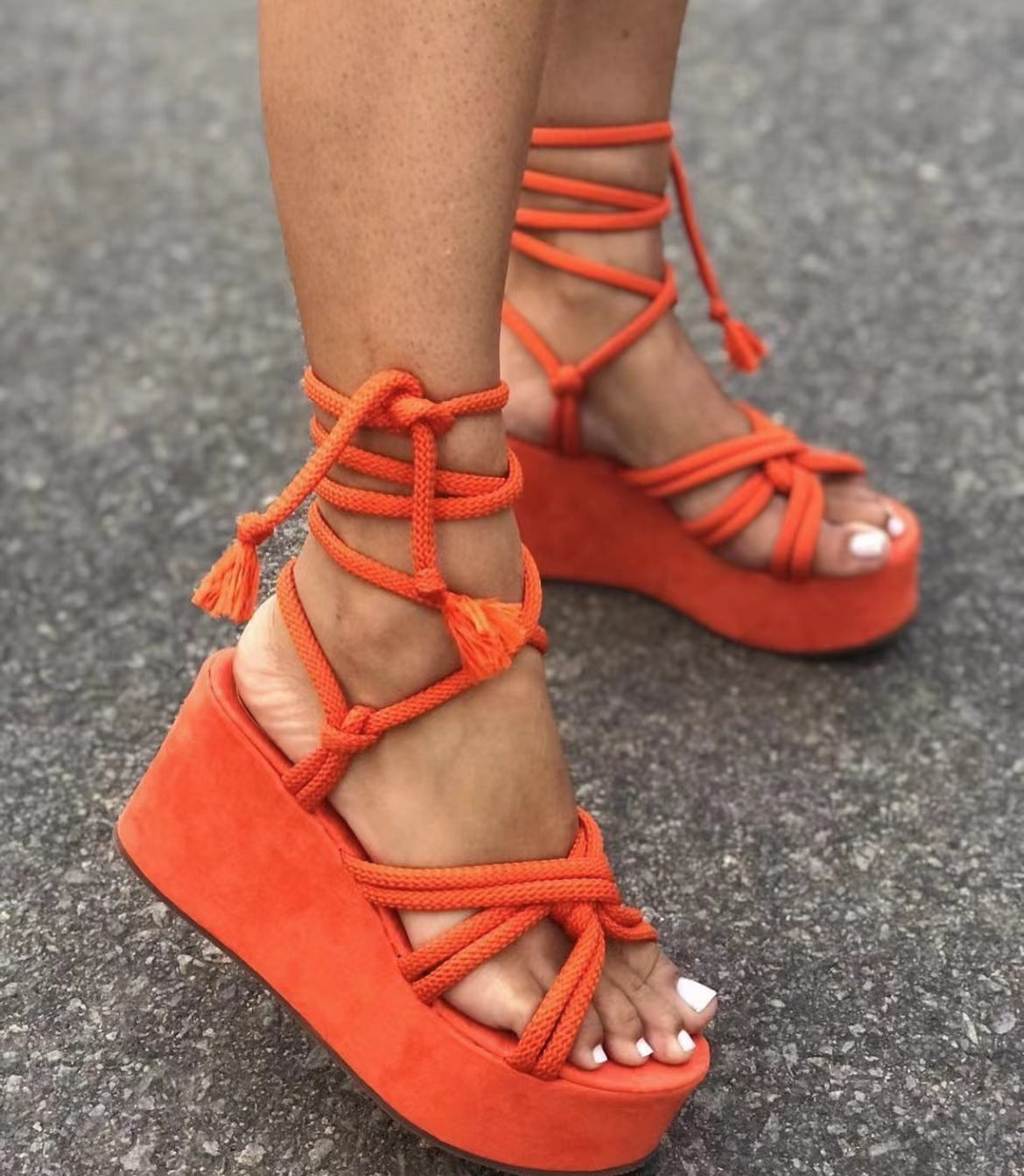 Quenah™ | Zomer Dames Wedges Sandalen met Bandjes