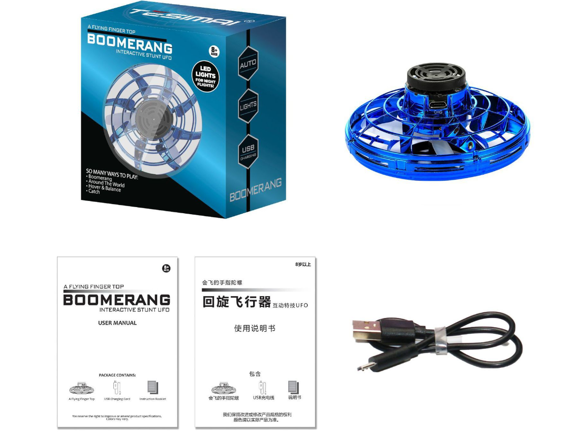 Schwebe-UFO™ | Mit LED-Beleuchtung
