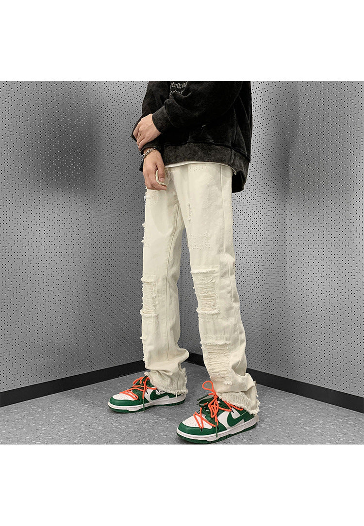 Jaeoh - Slanke Rechte Bootcutbroek