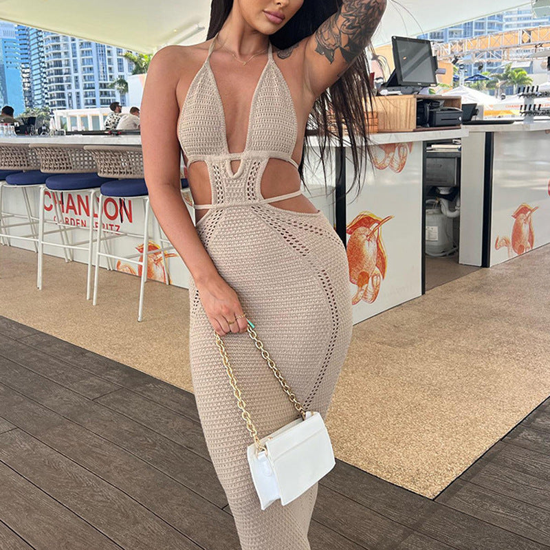 Quesha™ | Sexy Halter Lange Jurk