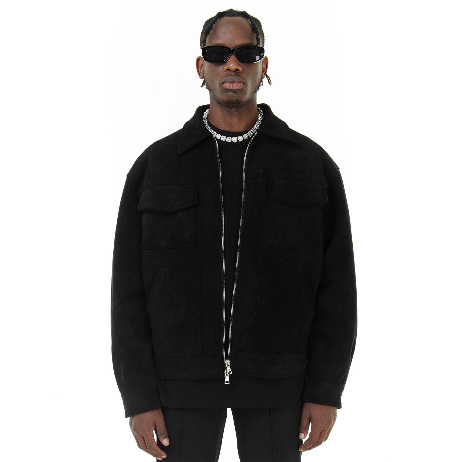 Jelano - Vintage Suède Cargo Jacket