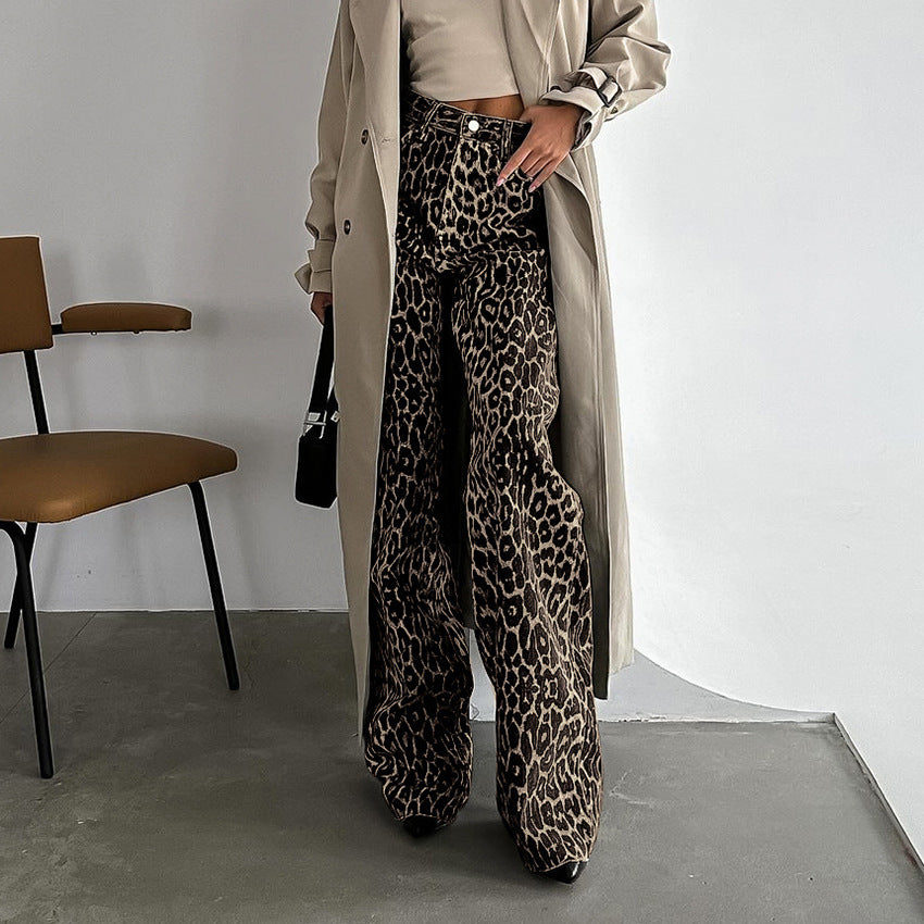 Tanish - Luipaard Print Broek