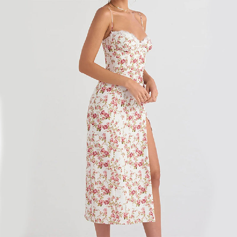 Anabel™ | Lange Jurk met Bloemenprint