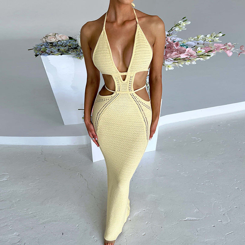 Quesha™ | Sexy Halter Lange Jurk