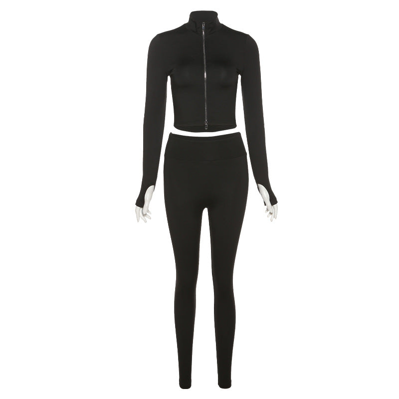 Zainah™ | Schicker Anzug mit Reißverschluss und hoher Taille