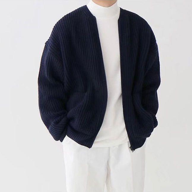 Richard - Gebreide Cardigan met Ritssluiting
