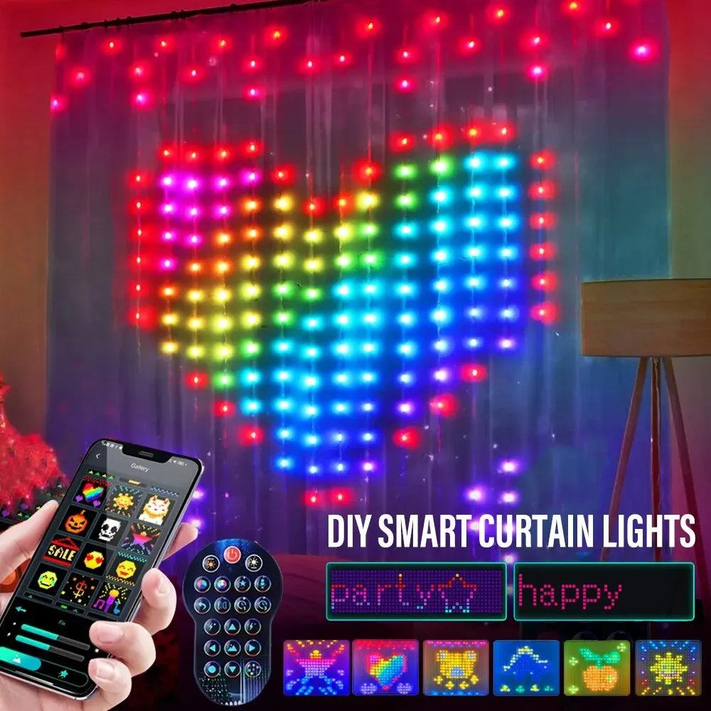 Slimme LED Gordijn™ | Met Bluetooth APP-bediening.