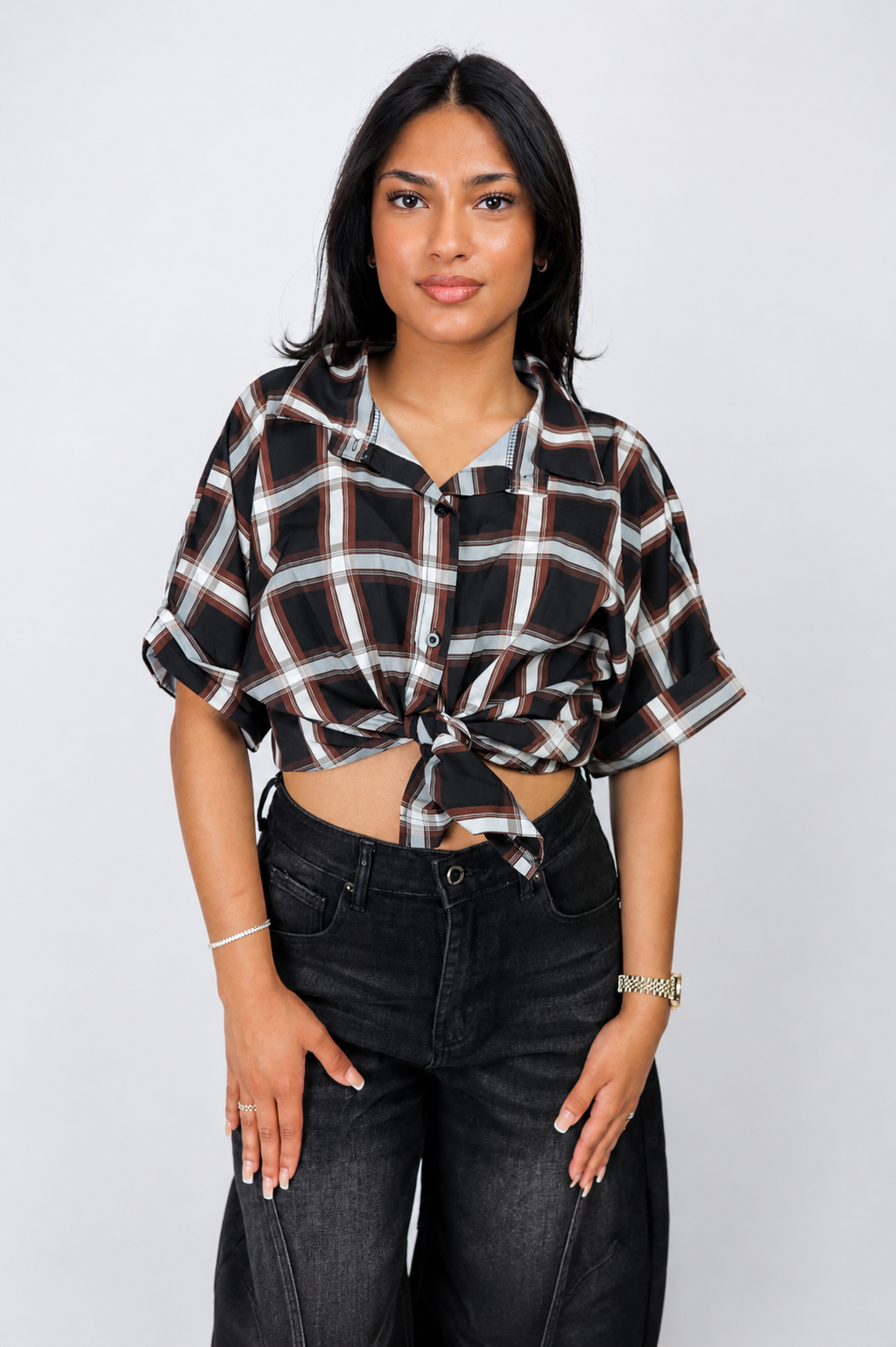 Black Cherry Knot Blouse