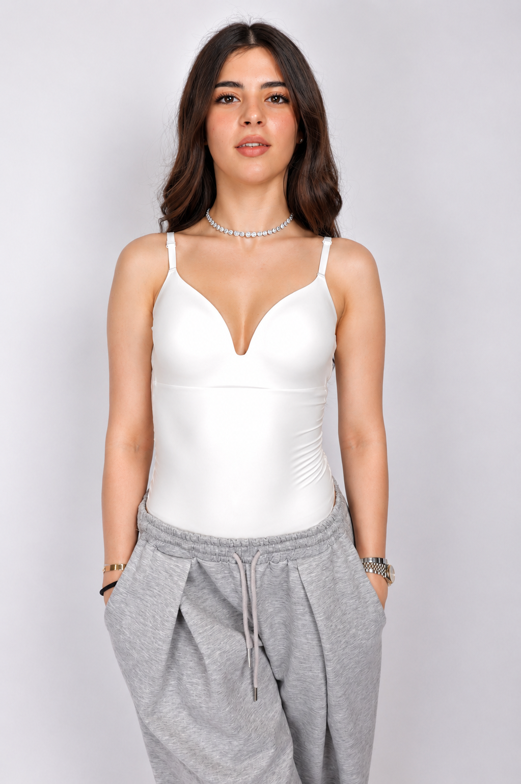 White Sculpt Bodysuit