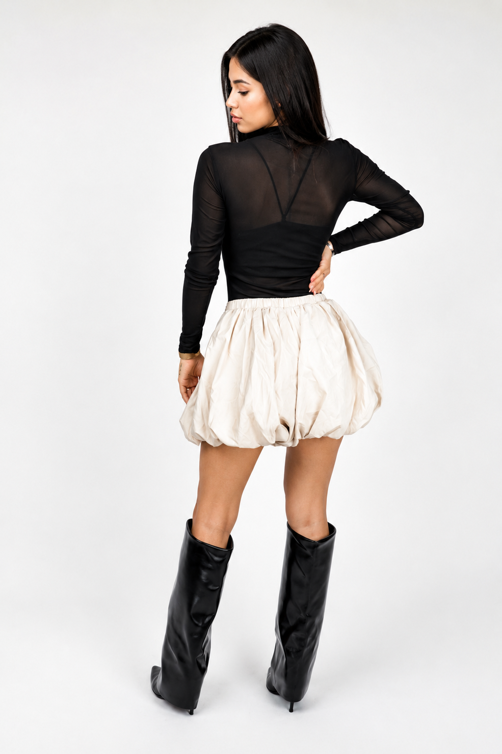 Bubble Short Beige