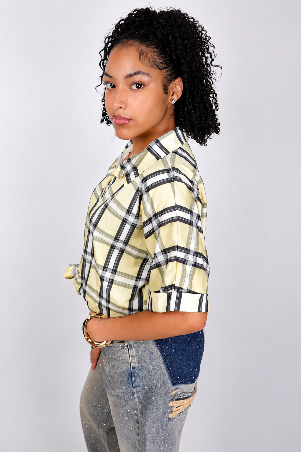 Yellow Knot Blouse