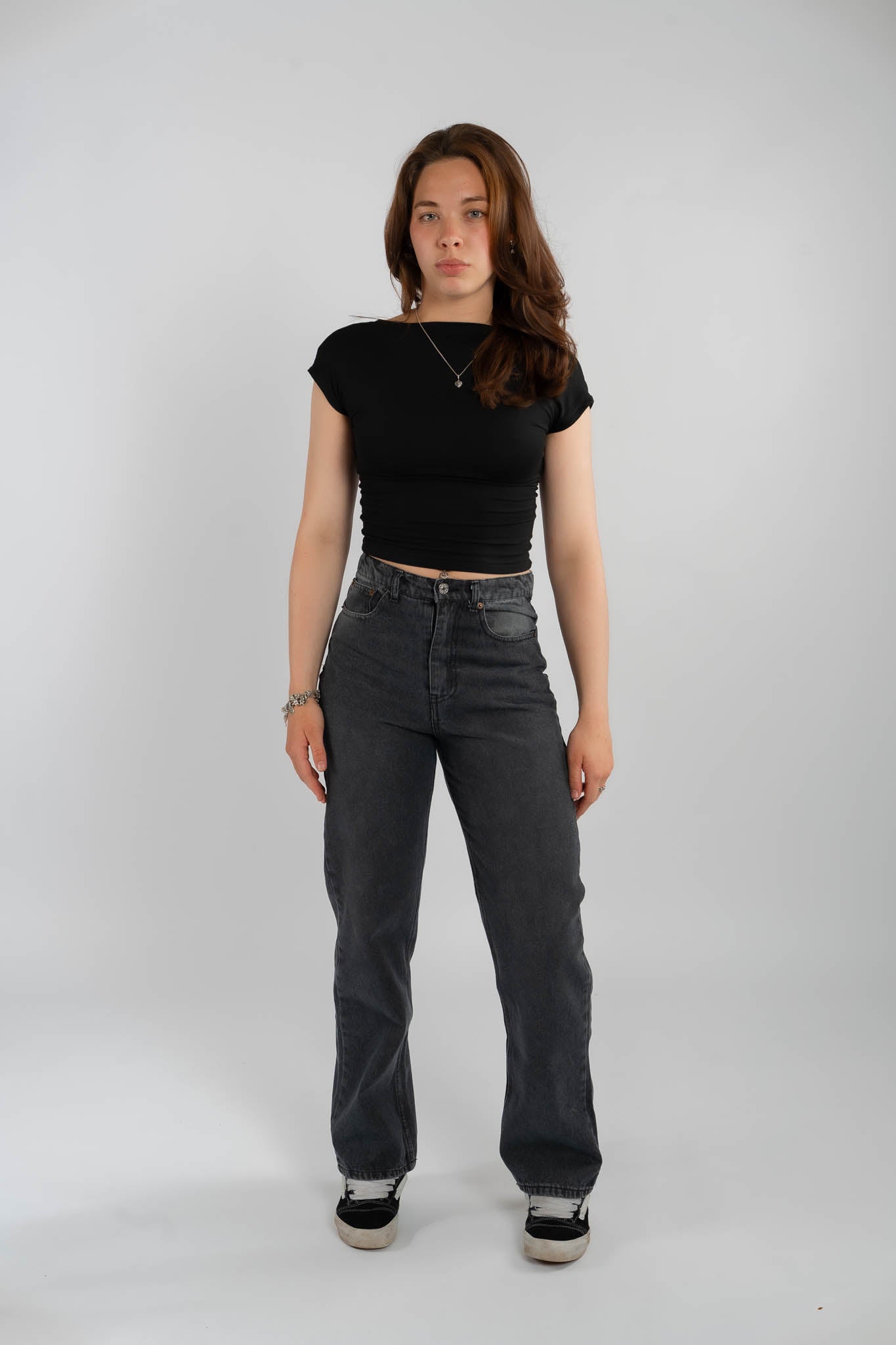 Zara Donker Grijs Zak Jeans