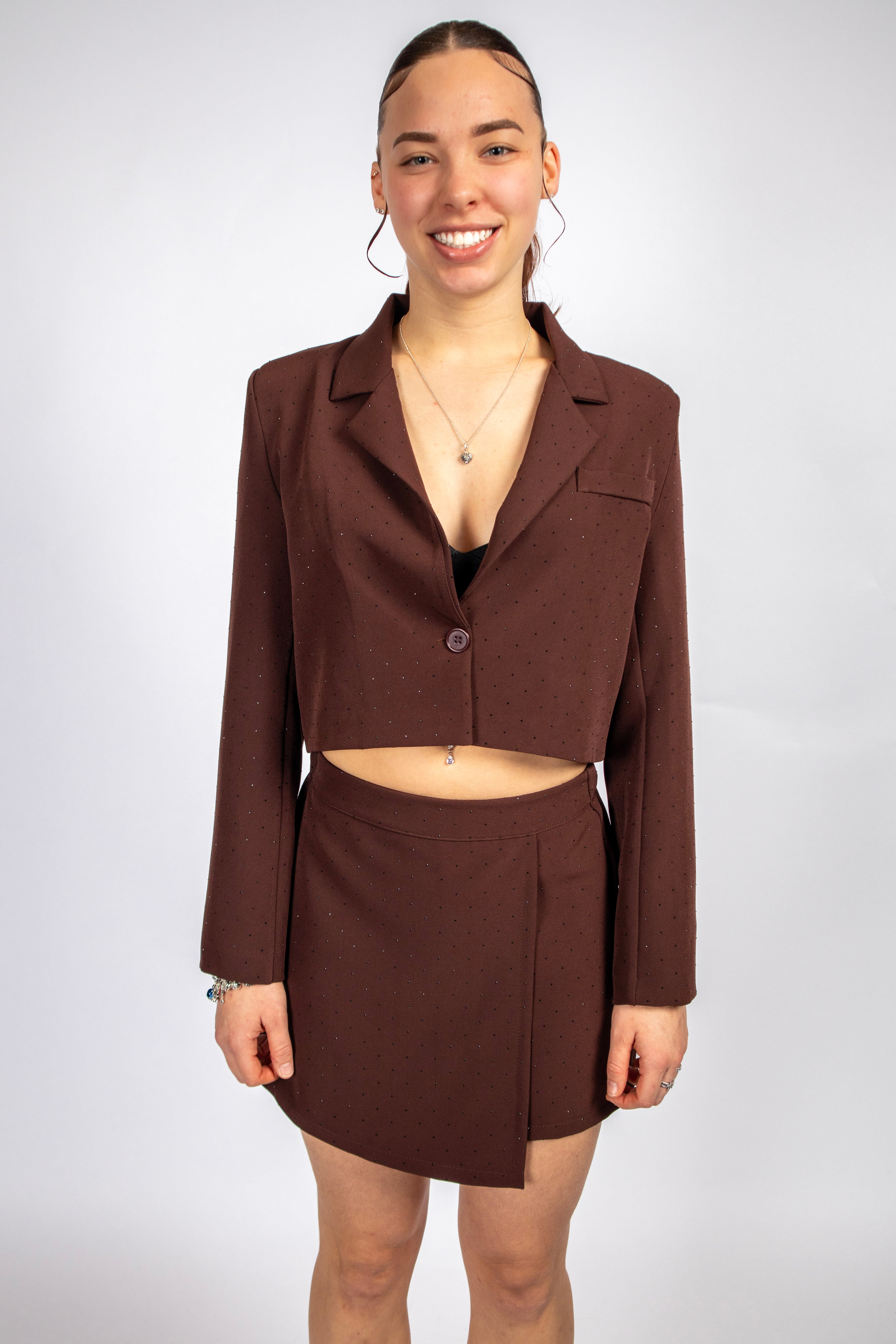 Mocha Luxe Skort Set