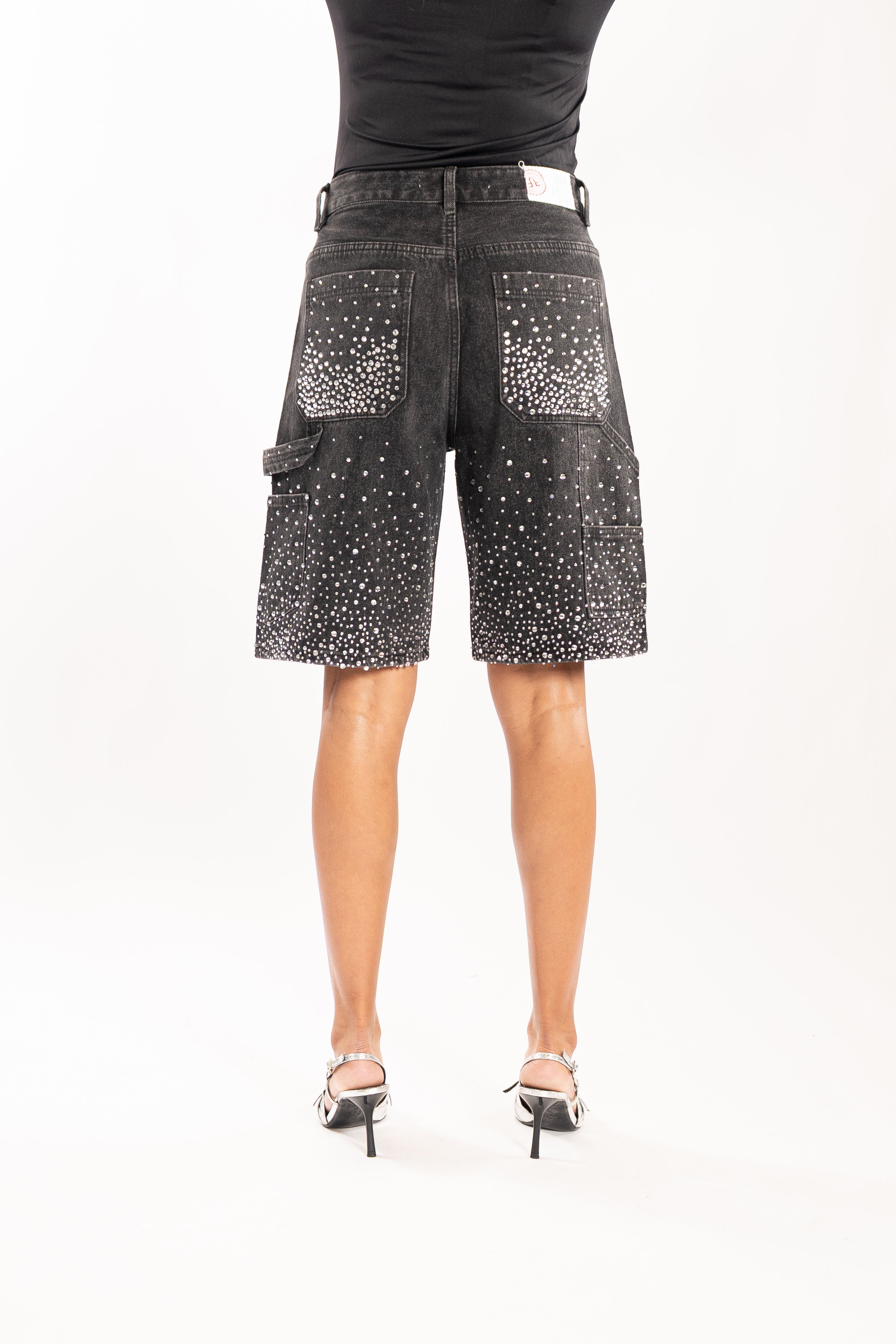 Elite Diamond Bermuda Zwart