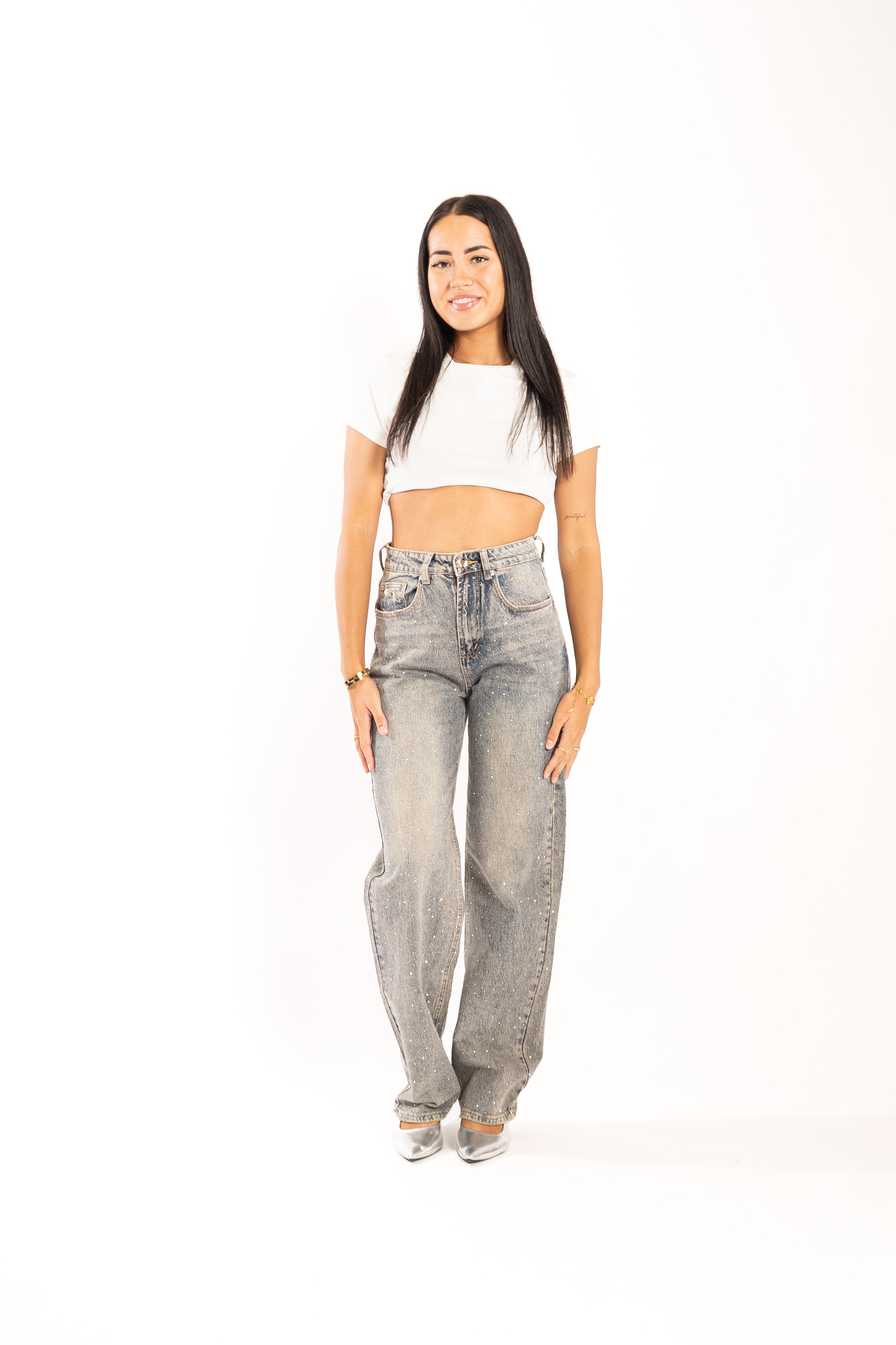 ZARA DIAMOND ZAK JEANS BLAUW