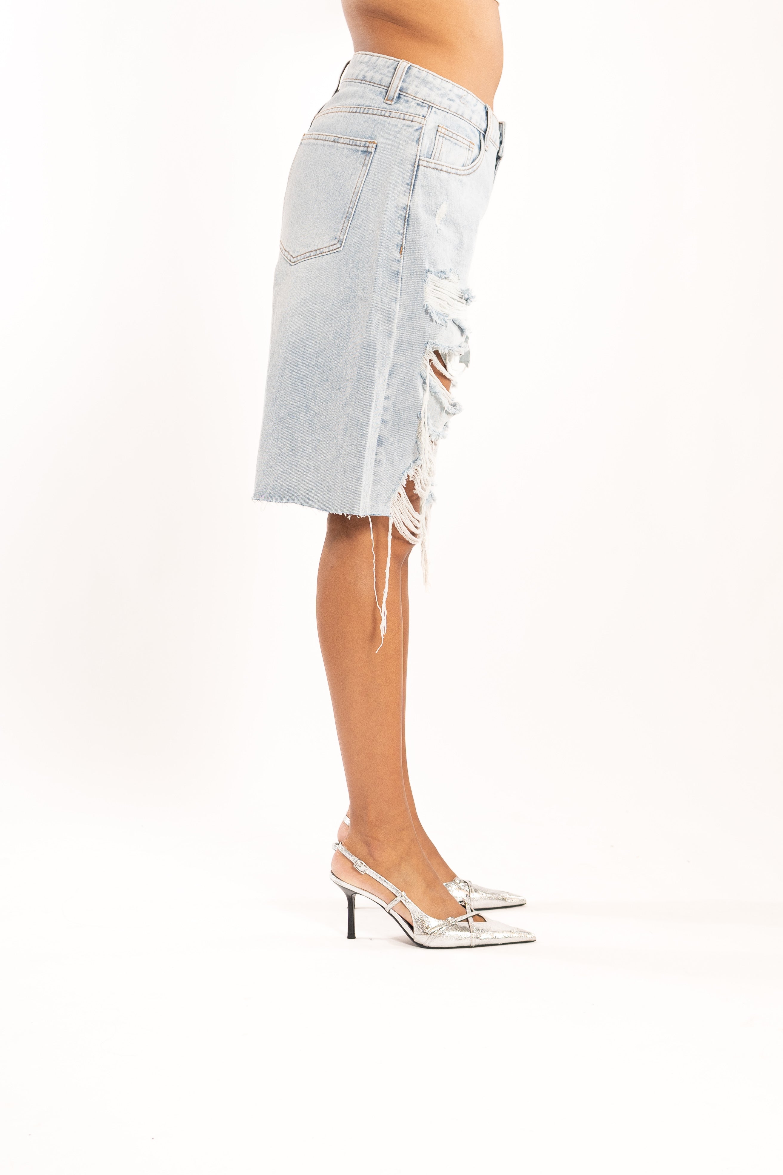Zara Ripped Bermuda