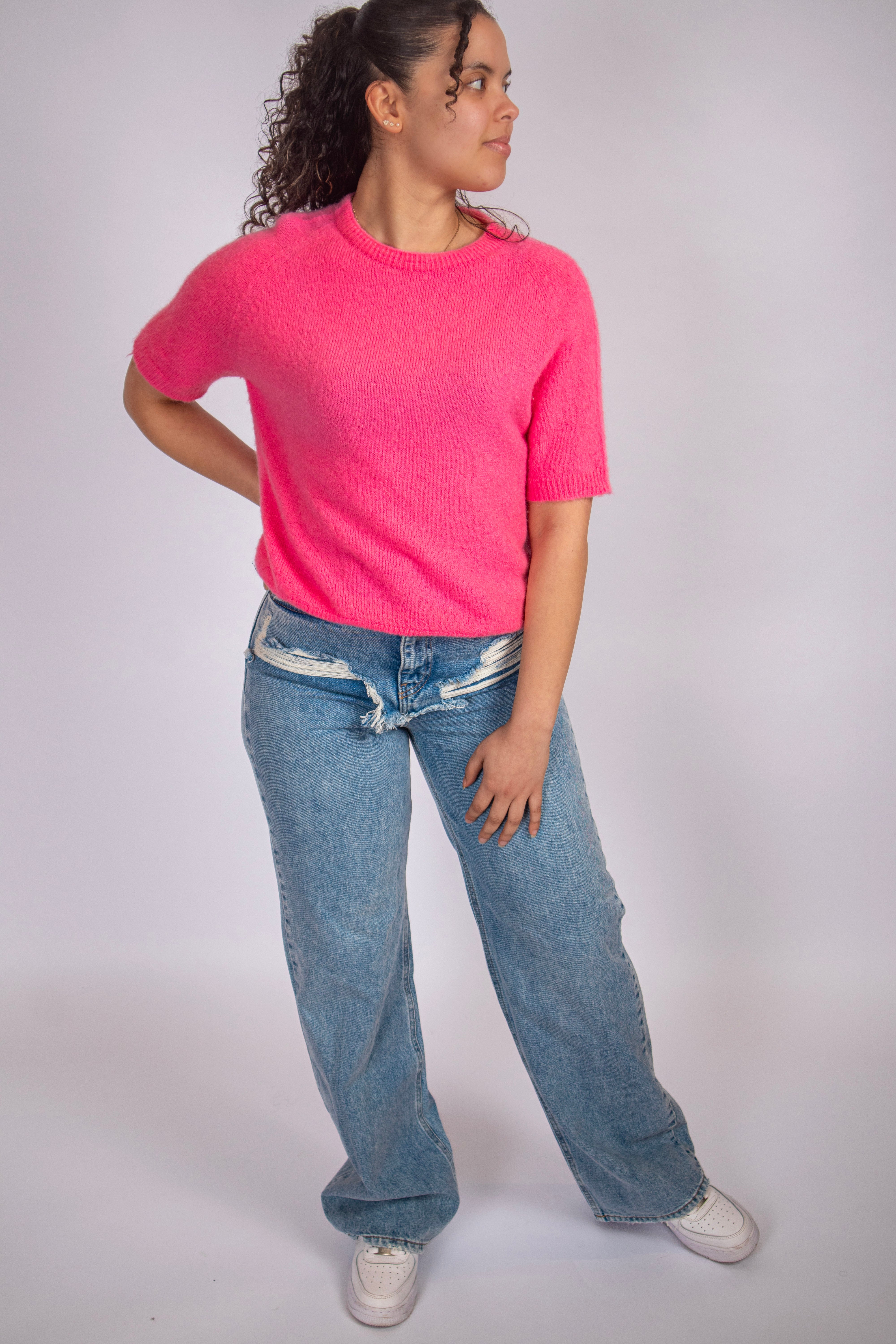 Power Knit Top - Pink