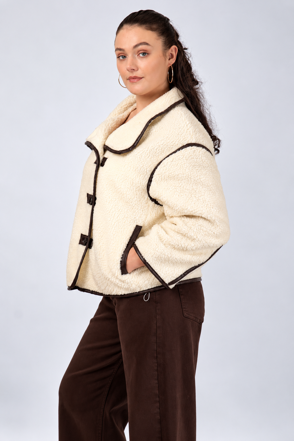 Coco Cream Teddy Jacket