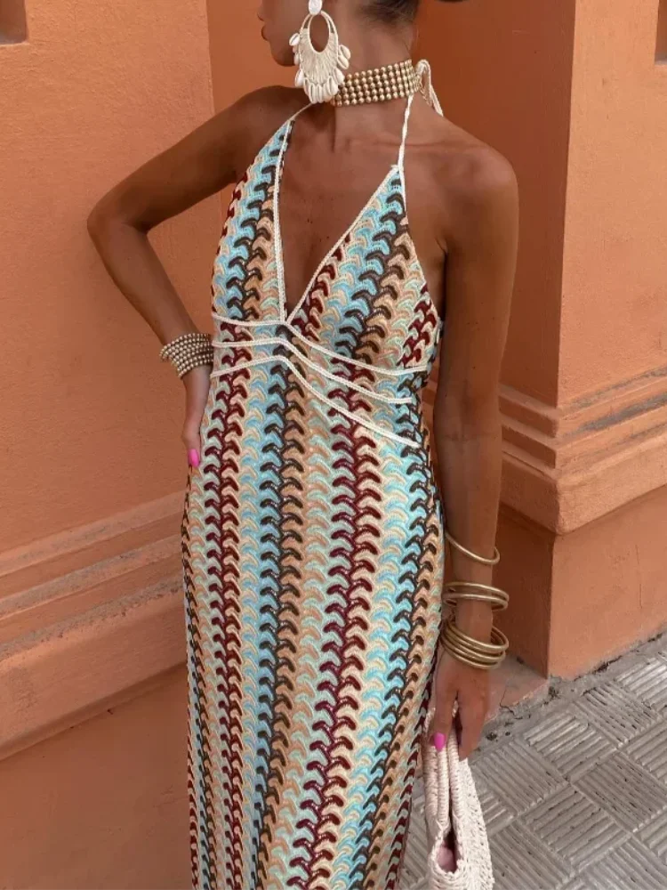 Niveah™ | Veter Print Maxi Jurk