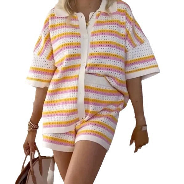 Catalina™ | Gestreept Short Set