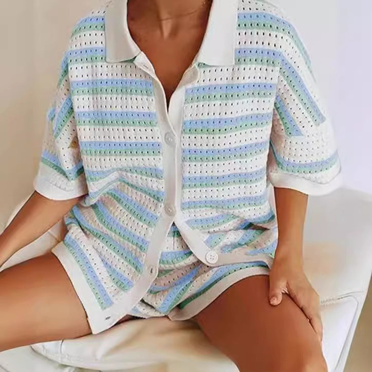 Catalina™ | Gestreept Short Set