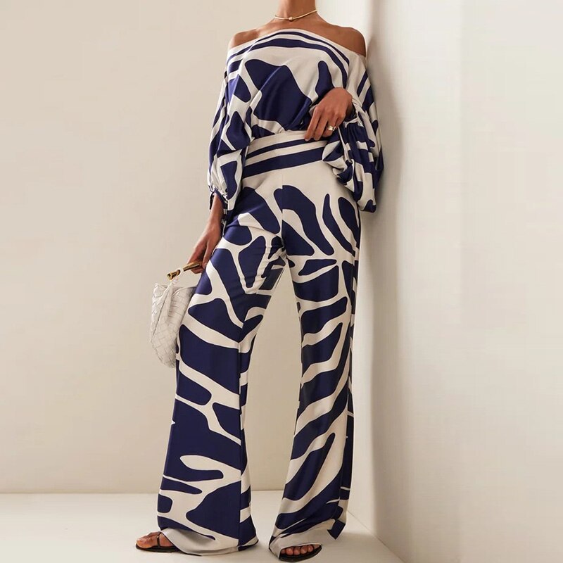 Sarah™ | Stijlvolle Taille Wijde Broek Casual Set