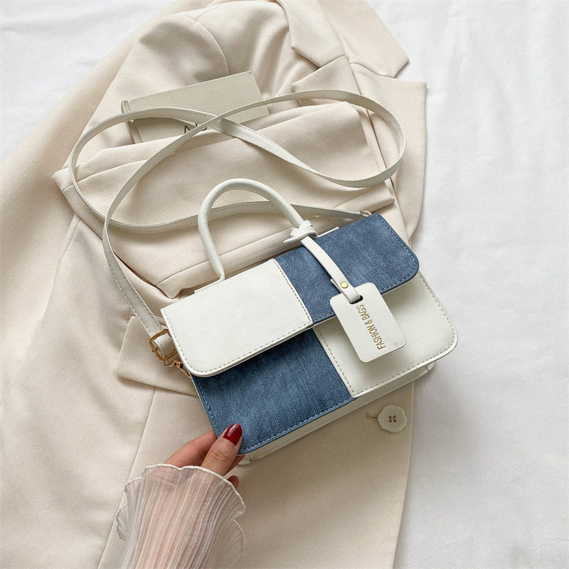 Moheshah™ | Alledaagse Cross-body tas met Denim en Leer