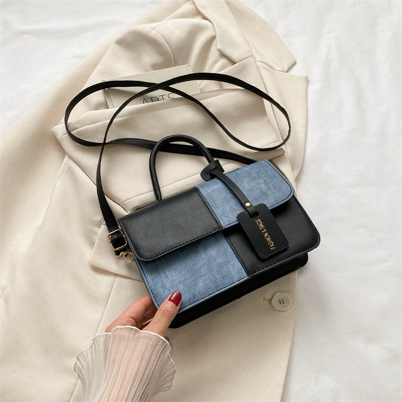 Moheshah™ | Alledaagse Cross-body tas met Denim en Leer