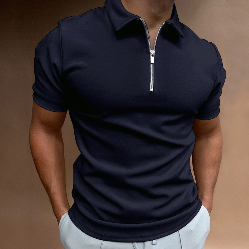 Mineo Polo - Stijlvol Polo met Rits