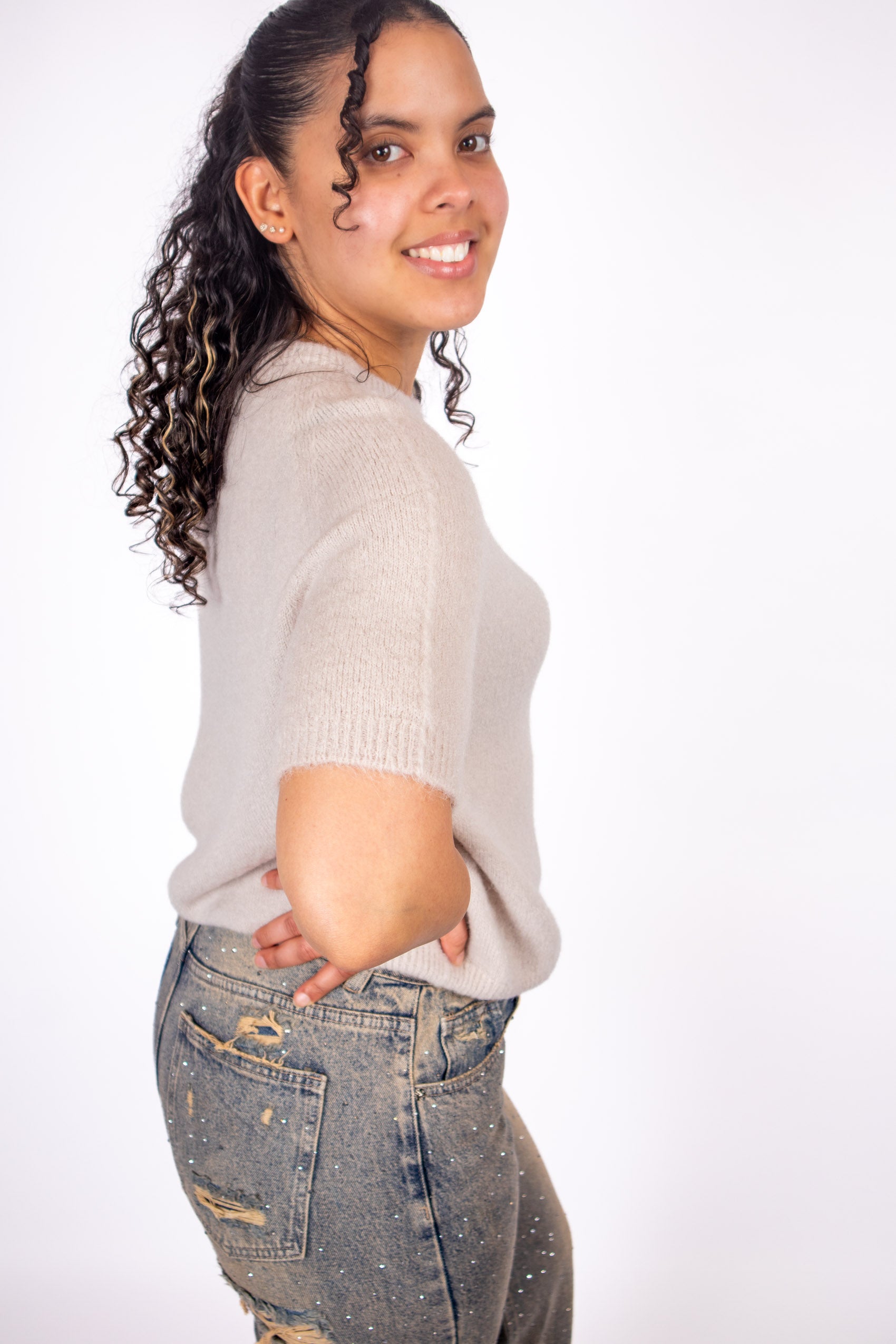 Knit Top - Soft Beige