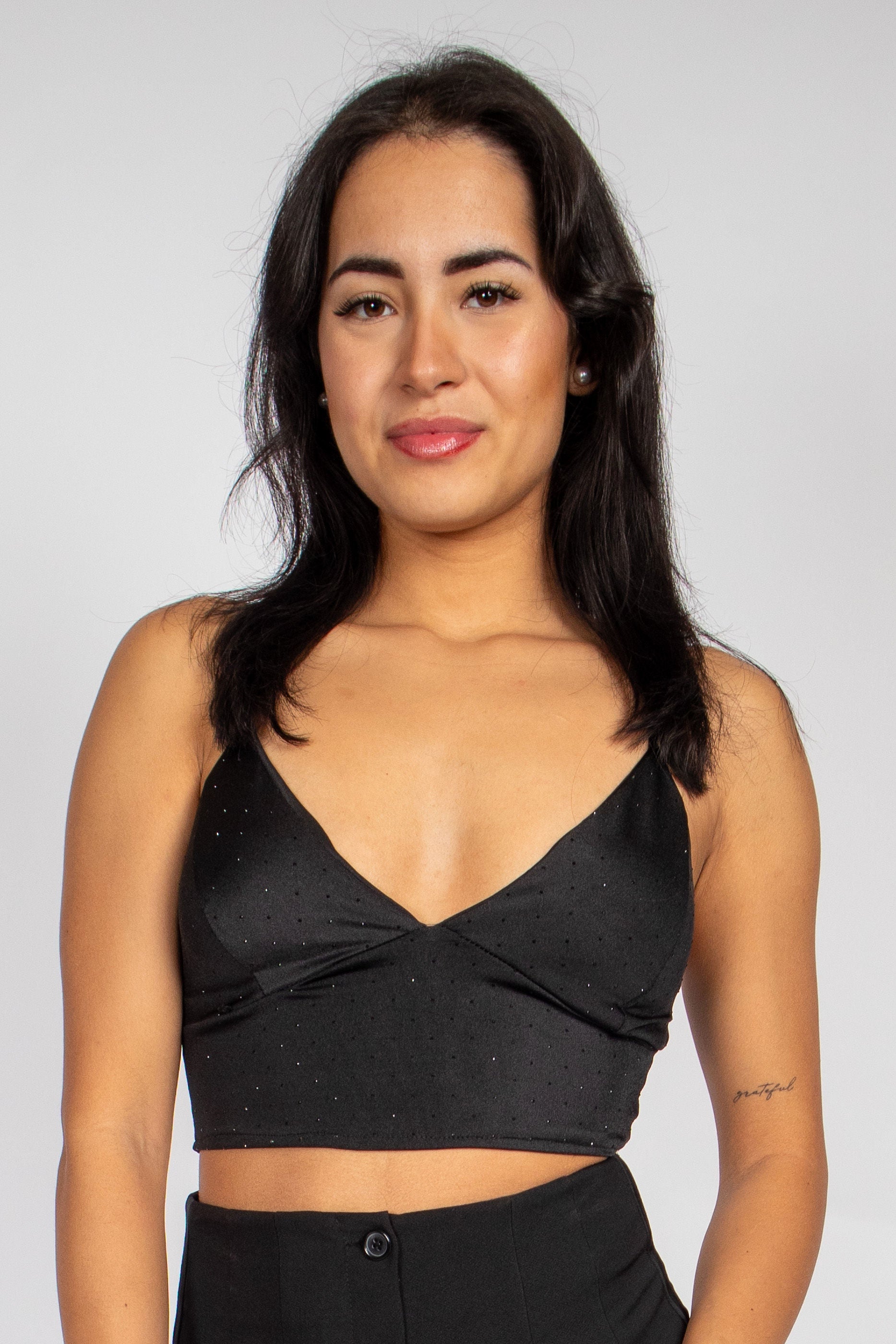 Bralette Strass Zwart