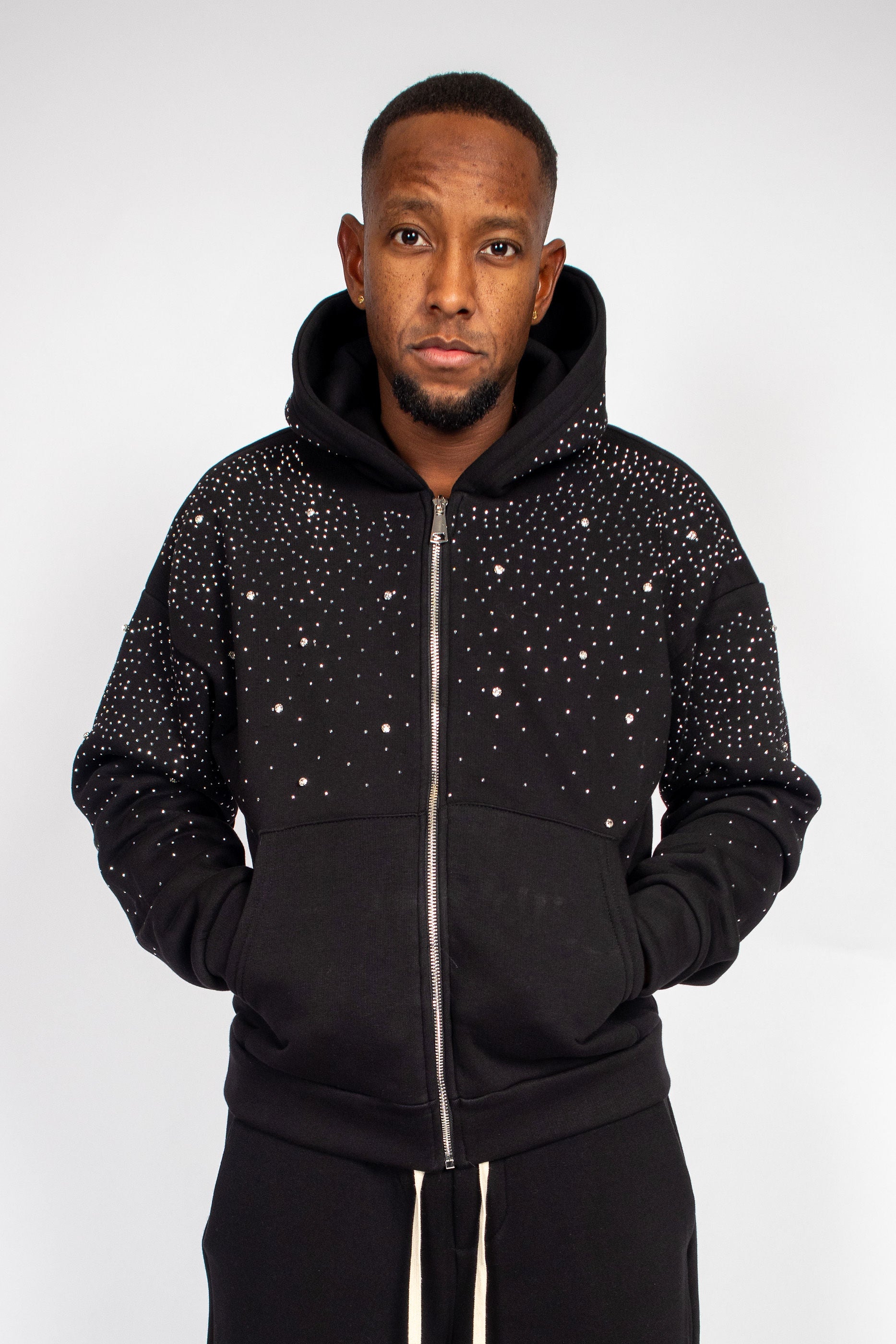 Diamond Zip Hoodie