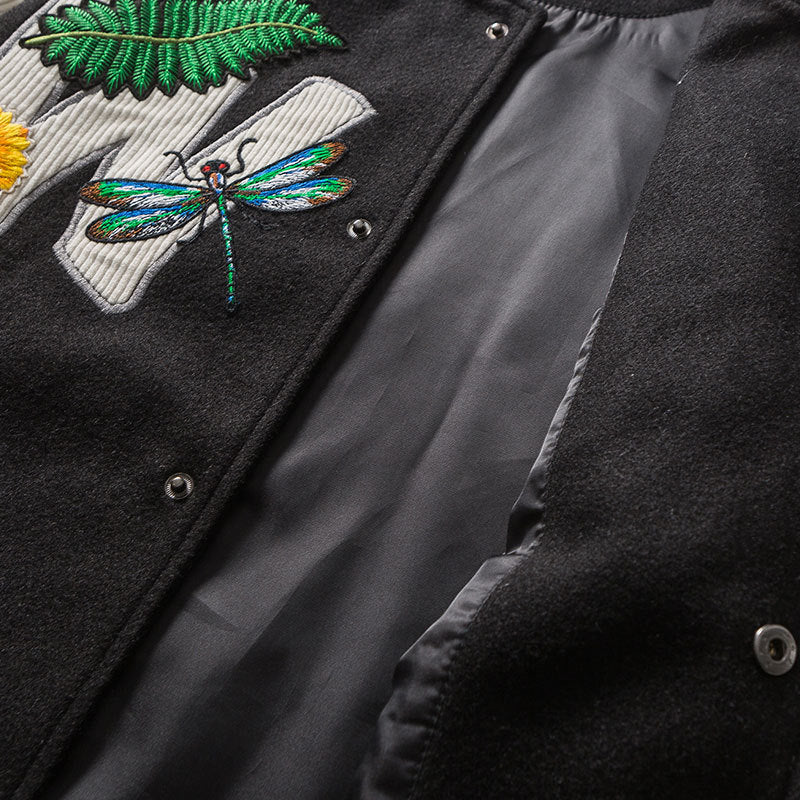 Javier - Geborduurd Honkbal Jacket