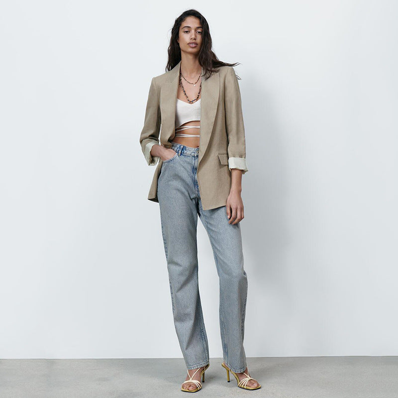 Lynn - Linnen Blazer