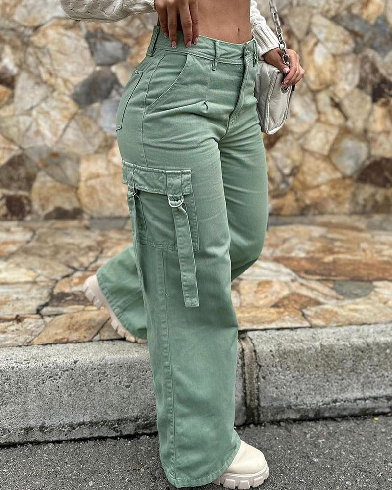 Rebekah™ | Wijd Cargo Broek