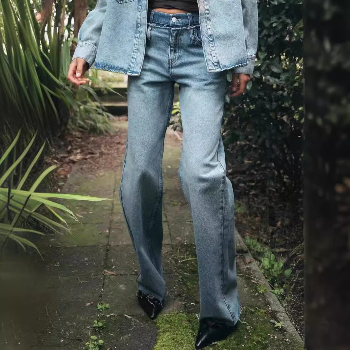 Queny - Dubbellaagse Jeans
