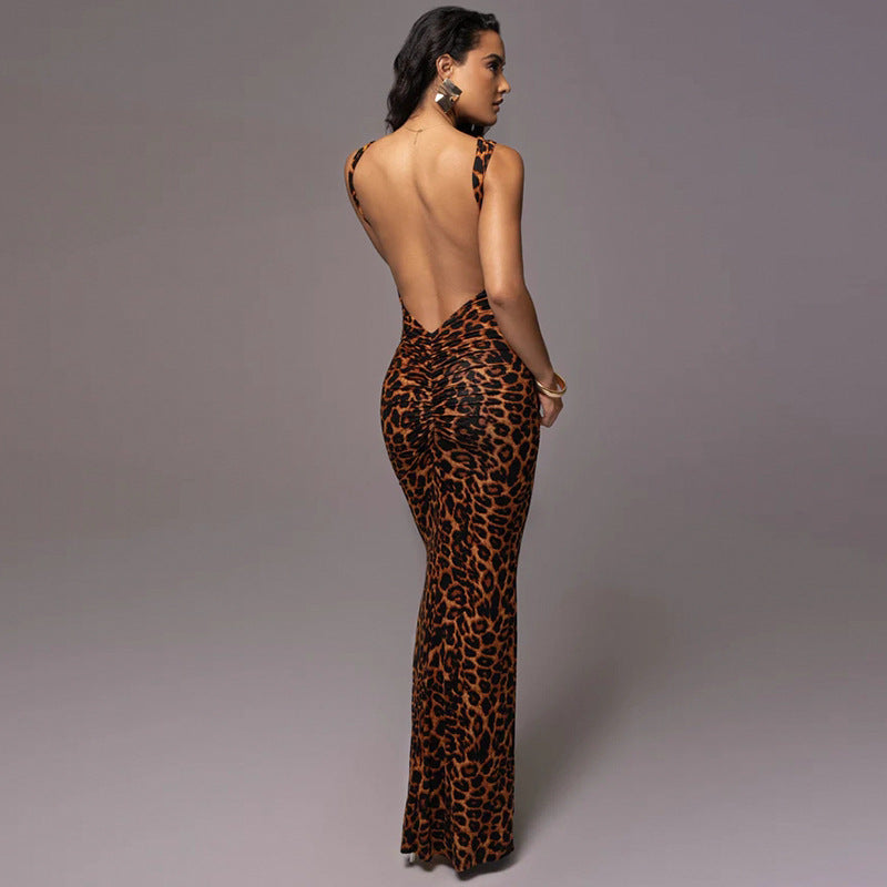 Cleoptra - Luipaard print Rugloos