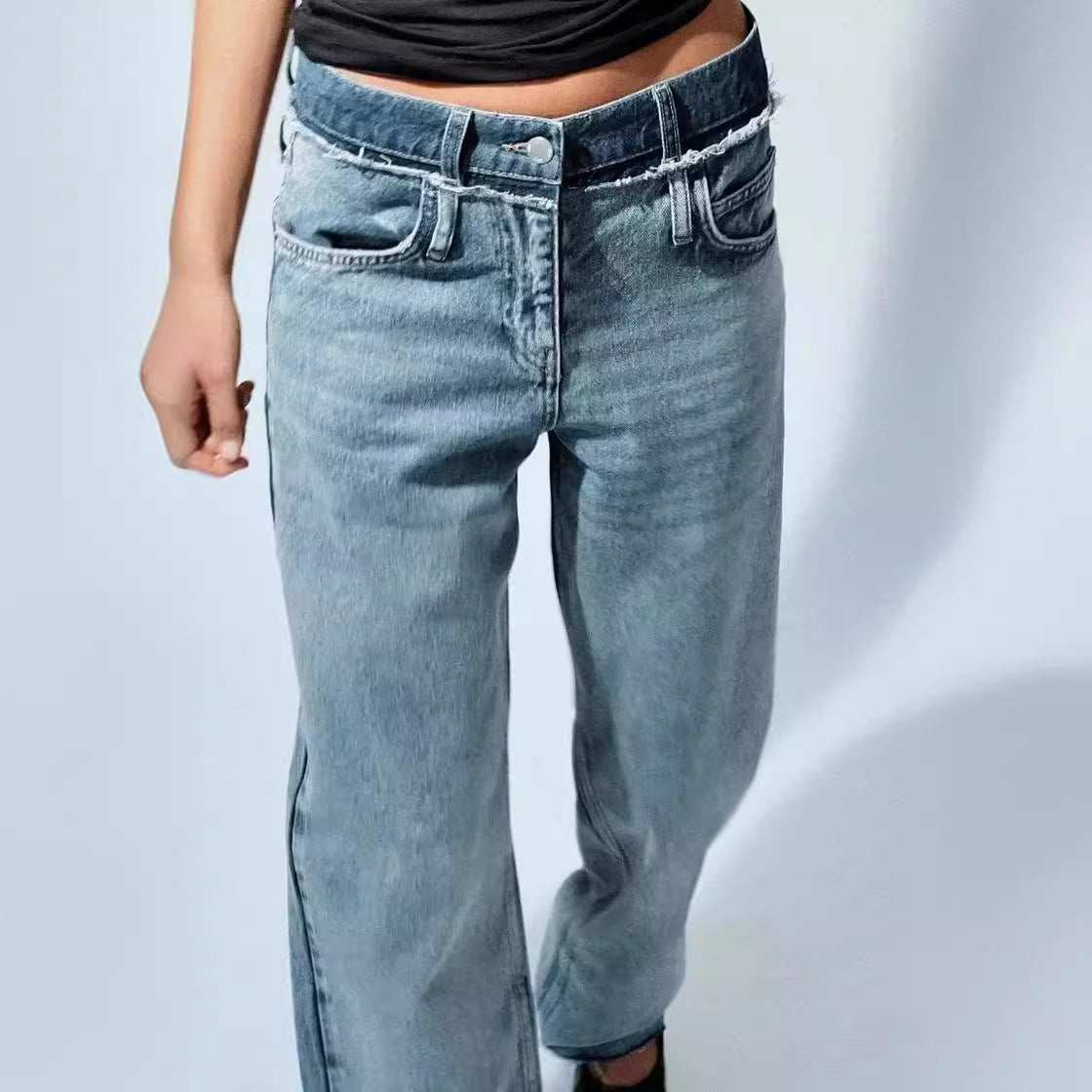 Queny - Dubbellaagse Jeans