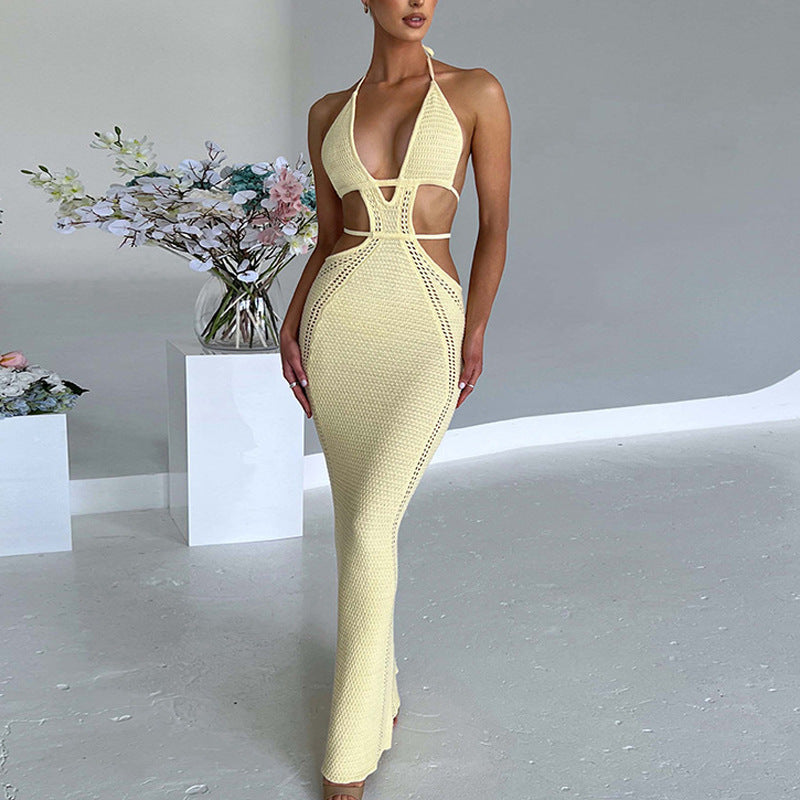 Quesha™ | Sexy Halter Lange Jurk