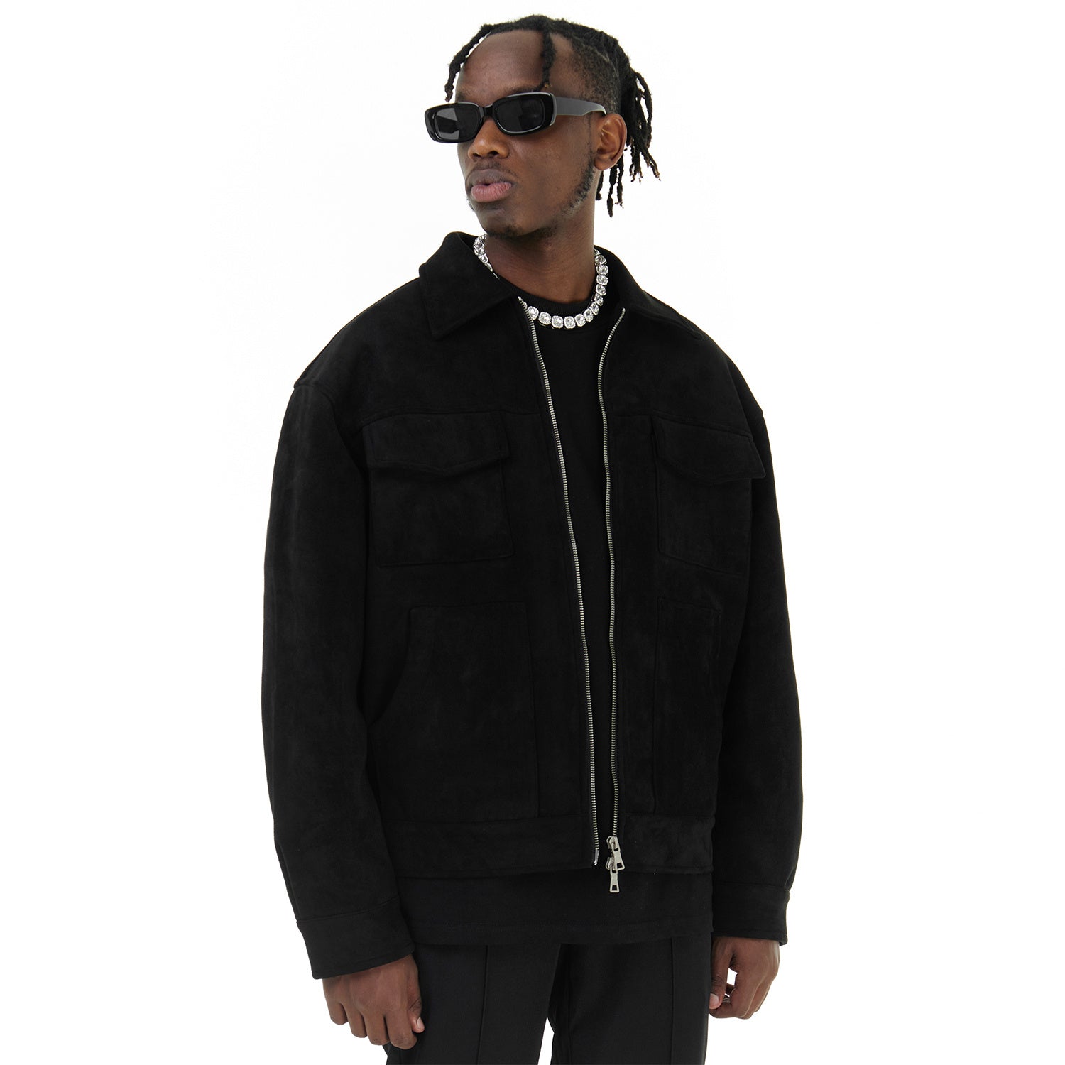 Jelano - Vintage Suède Cargo Jacket